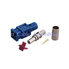 Superbat Fakra code  C  Plug,Neutral coding,Crimp Attachment LMR195 RG58 cable for GPS