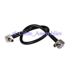 Superbat 10pcs CRC9 plug RA to TS9 plug right angle RF pigtail cable RG174 15cm for 3G/4G