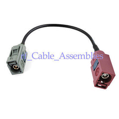 Superbat FAKRA D weibliche zu FAKRA G jack zopf antenne verlängerung kabel RG174 für wifi