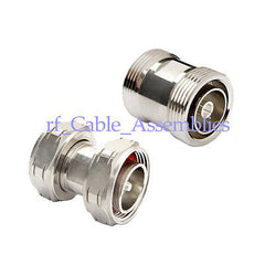 2 Arten von 7/16 Din-Adapter (Stecker und Buchse, Adapter) gerader HF-Adapter
