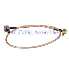 Superbat SMB Jack RA to TS9 plug RA pigtail for ZTE MF30 MF60 MF62 MF80 Huawei E586Es