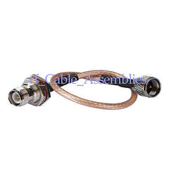 Superbat Mini-UHF male plug to RP-TNC femlae male pin Pigtail cable RG316 for wifi