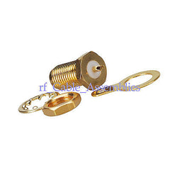 SMA panel mount Jack with nut and solder cup