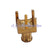 Superbat MCX male plug thru hole PCB Mount with solder post straight RF connector