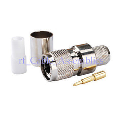Superbat TNC Plug Male straight Coaxial RF Connector Crimp KSR400 RG8 RG213,RG214 cable