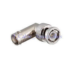 RF Connector adapter Coaxial BNC male to female Right angle free shipping