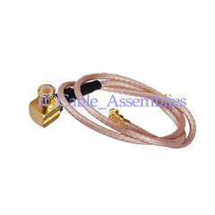 Superbat IPX/U.FL to MCX male plug right angle pigtail cable RG178 10cm