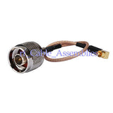 Superbat MC-Card plug male right angle to N plug pigtail cable RG316 1.5M Option Wireless