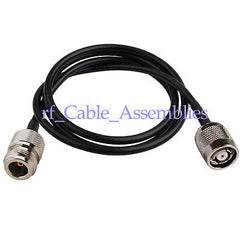 Superbat N female to RP-TNC male pigtail cable RG58 0.5M