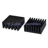 25x25x10mm High Quality Aluminum Black Heat Sink For Chip DIY 0.98 x0.98 x0.39