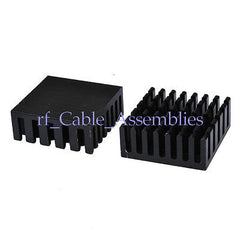 25x25x10mm Hohe Qualität Aluminium Schwarz Kühlkörper Für Chip DIY 0,98x0,98x0,39