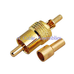RCA Plug male Crimp for RG174 RG316 LMR100 cable Straight RF connector