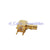 10x SMC Male Right Angle Panel PCB Mount 90 degree Gold RF Coax Connector
