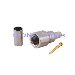 Superbat FME Crimp Plug RF Connector or LMR195 RG58 RG400/142