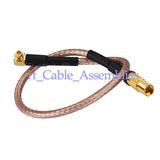 Superbat MMCX plug male right angle to MMCX female jack pigtail cable RG316 for wireless