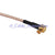 Superbat MCX male Right angle to BNC female bulkhead O-ring pigtail cable RG179 75ohm