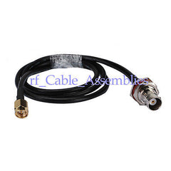 Superbat Antenna External Cable BNC Jack Female to SMA Plug pigtail Cable RG58 50CM wifi