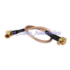 Superbat MCX Male Plug RA to SSMB Male Right Angle RF Pigtail Coax Cable RG316 For WIFI