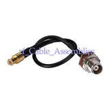 Superbat MCX male to TNC female jack bulkhead RF coaxial coax cable pigtail RG174 WiFi