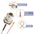 Superbat wlaniot N Type Female Pigtail Cable (6" RG178 for PCI WiFi Card Wireless Router Gateway External Antenna etc.