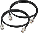 SUPERBAT 3G/6G HD SDI Cable BNC Cable 3ft Thin & Short (Belden 1855A) Supports HD-SDI/3G-SDI/4K/8K Camera Recorder Precision SDI Video Cable (2pcs)