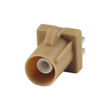Superbat Fakra SMB Male PCB mount Plug End Launch Beige Blutooth RF connector