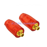 Superbat 1Set Red shell MMCX Male Connector Straight For Shure SE215 SE315 SE425 earphone