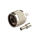 N Crimp male connector for  RG174,RG178,RG316,LMR100 cable