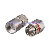 N Clamp Plug male connector for Corrugated copper 1/2  cable