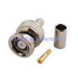 RP-BNC male connector Crimp for RG58 coax