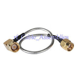 Superbat Wifi antenna extension cable SMA male RA to RP SMA male pigtail cable RG405 10cm
