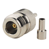 N Crimp female connector for LMR100 RG316 RG174 cable