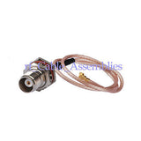 Superbat TNC female jack bulkhead to IPX / u.fl to pigtail cable RG178 25cm for wireless
