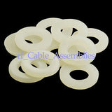 200pcs Lots of Plastic Nylon spacer Flat washers metric 3*6*0.8mm High quality