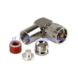 Superbat UHF PL259 Clamp Plug Right Angle connector for LMR300 Coaxial cable RF Connector