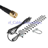 High-Gain 16dbi Wifi Booster 2.4GHz Yagi Antenna RP-SMA New for Router Modem 5M
