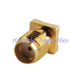 SMA thru hole female Jack PCB Mount RF connector straight Gold-plated