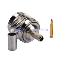 N type male Crimp LMR240 cable RF Coaxial Connector for 3G/GSM/WIFI Antenna
