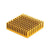 10PCS 40x40x11MM Golden High Quality Aluminum Heat Sink Chips Router Radiator