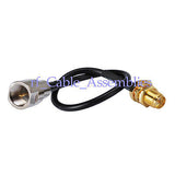 Superbat FME Plug male to RP-SMA female male pin RF pigtail Coaxial Cable RG174 for wifi