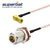 Superbat SMA Male Right Angle to N Type Female Bulkhead RG316 Pigtail Cable 30cm