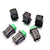 10X DS-429A Latching Push Button Switch Square Lock 1A 250V/3A 125V Green Red