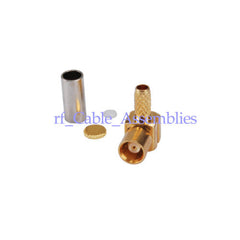 Superbat MCX Crimp female Right Angle RF connector for RG174,RG316,LMR100 cable
