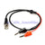 New BNC male Q9 to double Banana plug connector test probe cable 0.7m 500V 2.5A