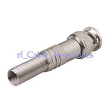 Superbat BNC male Plug Straight coax connector Crimp RG59 RF Connector or CCTV Camera