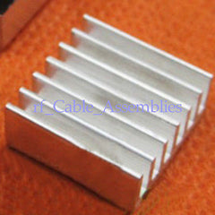 8x Aluminum Heat Sink Chip Heatsink adhesive 14*14*6mm LED IC Power Transistor