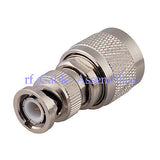 10pcs N-Type male plug to BNC male plug straight RF Coax adapter connector New