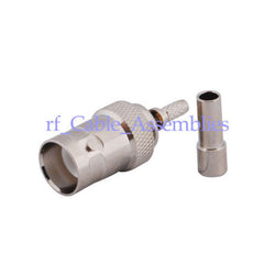 RP-BNC Crimp female connector for RG316 cable