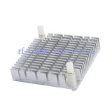 2pcs Sliver CPU Heat Sink Aluminium Chips HeatSink for IC CPU Chips Southbridge