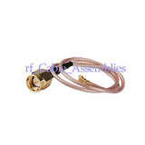 Superbat U.FL/IPX to SMA male center RG178 antenna adapter Pigtail cable 15cm UFL WIFI
